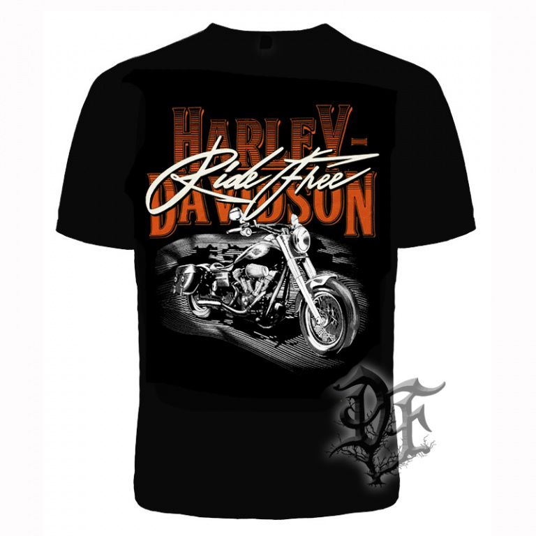 картинка Футболка Harley Davidson Ride Free от магазина Darkforest