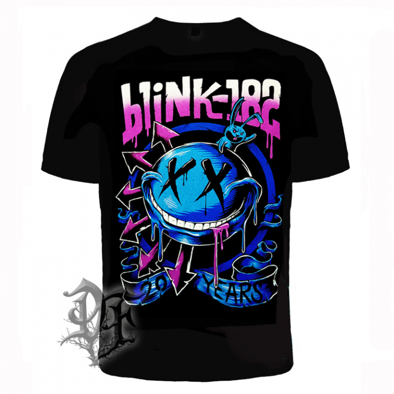 Футболка Blink 182 синяя