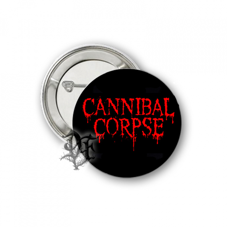 Значок Cannibal Corpse надпись