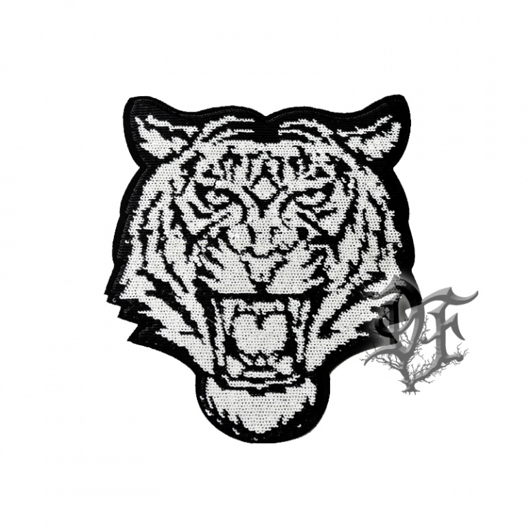 картинка Нашивка Тигр белый большой от магазина Darkforest