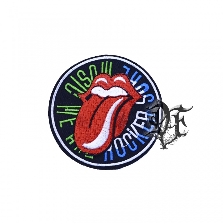картинка Нашивка Rolling Stones круглая от магазина Darkforest
