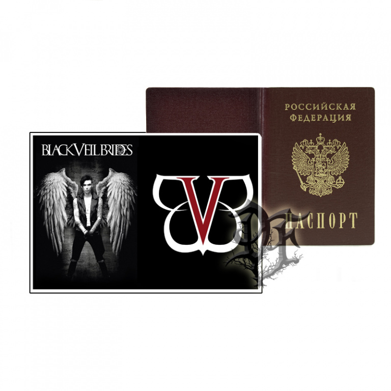 Обложка для паспорта Black Veil Brides логотип