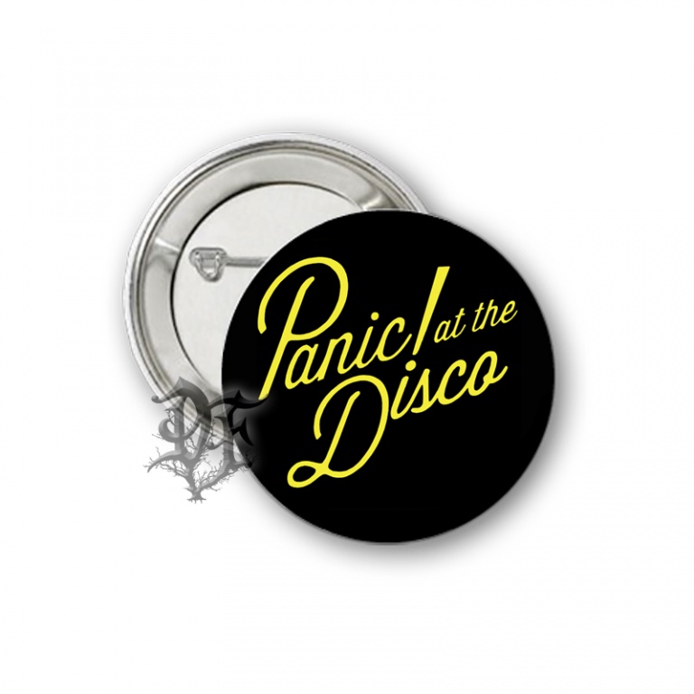 картинка Значок Panic! At the Disco надпись от магазина Darkforest