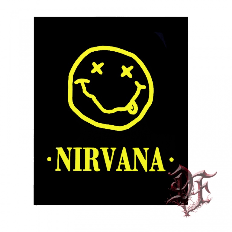 картинка Нашивка на спину Nirvana логотип от магазина Darkforest