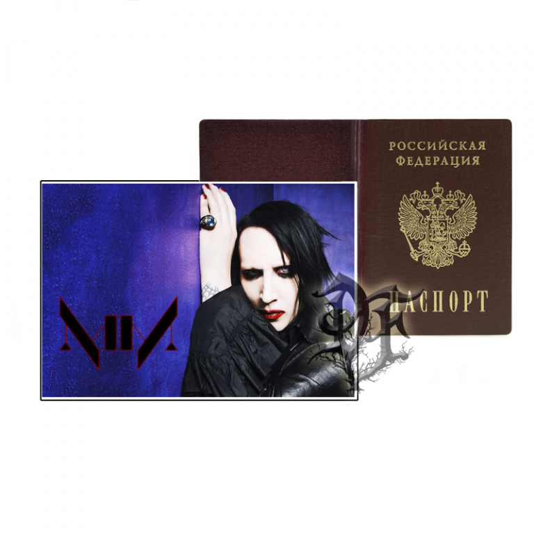Обложка для паспорта Marilyn Manson солист