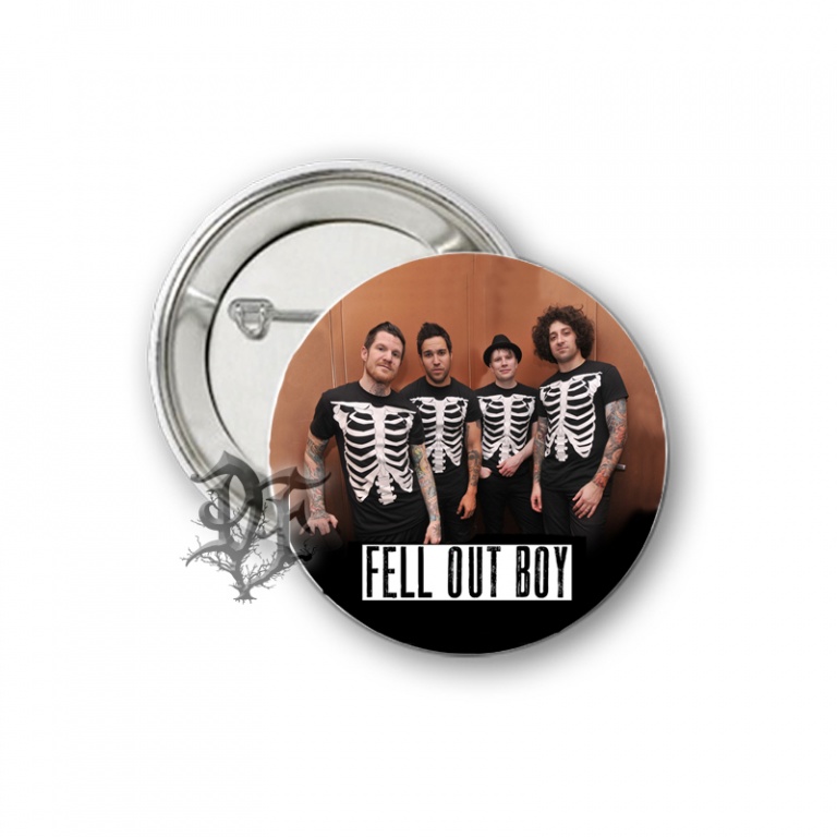 картинка Значок Fall Out Boy группа с ребрами от магазина Darkforest