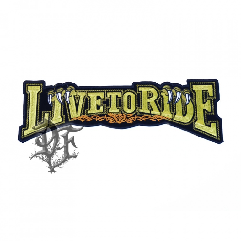 картинка Нашивка на спину Liveto Ride от магазина Darkforest