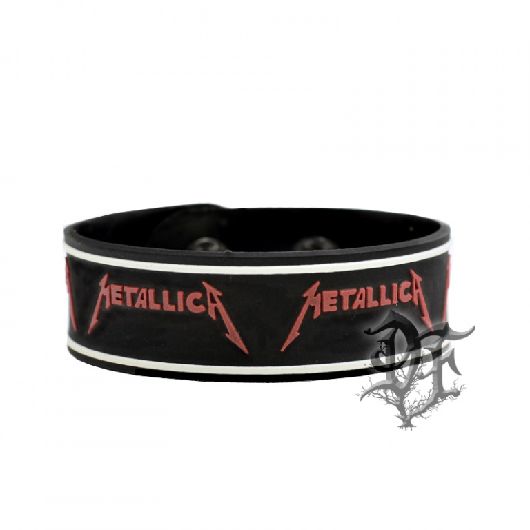 картинка Браслет Metallica силиконовый название от магазина Darkforest