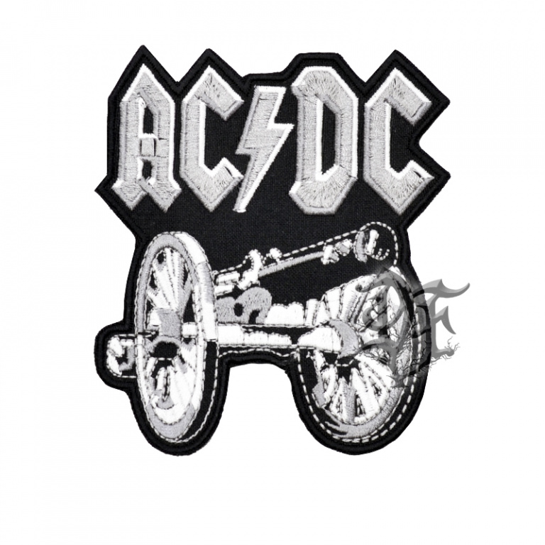 Нашивка AC/DC пушка большая
