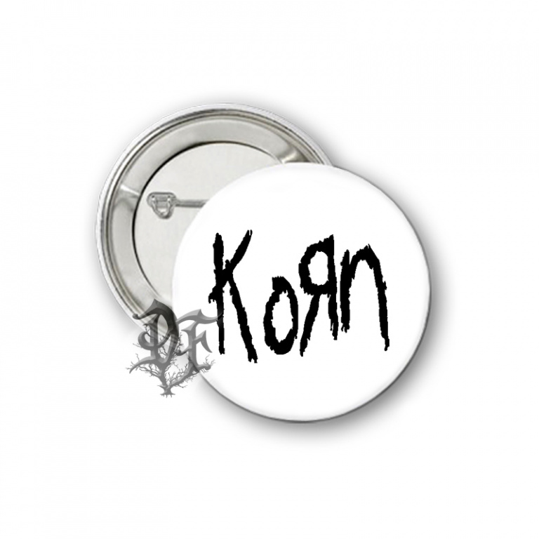 картинка Значок Korn белый от магазина Darkforest