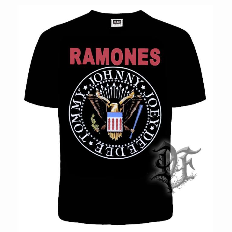 Футболка Ramones цветной логотип