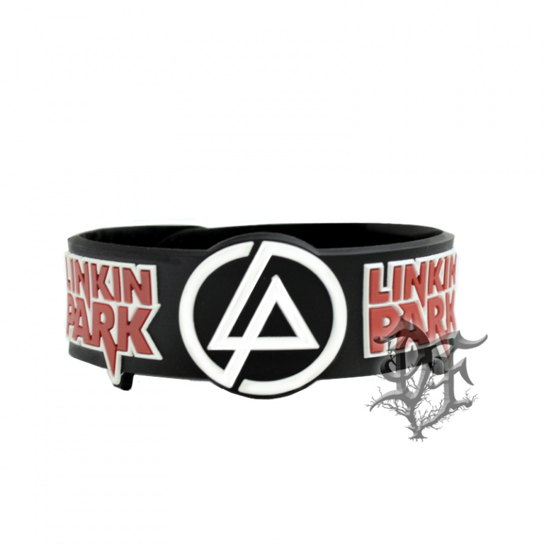 картинка Браслет Linkin Park силиконовый красный от магазина Darkforest
