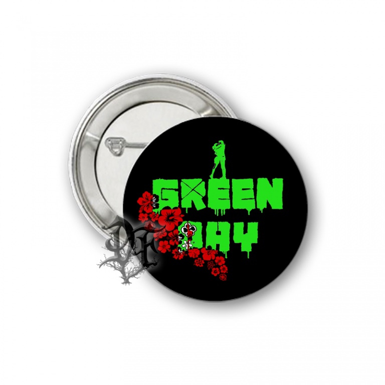 Значок Green Day зеленый