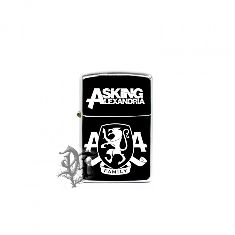 картинка Зажигалка Asking Alexandria с логотипом от магазина Darkforest