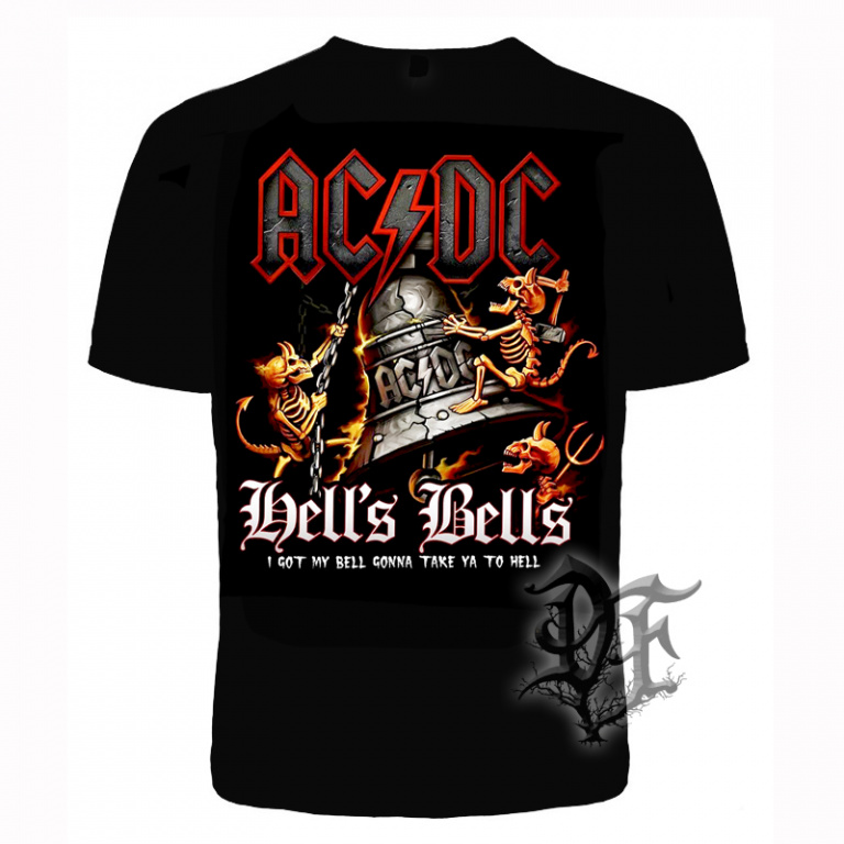 картинка Футболка AC/DC Hells Bells чертики от магазина Darkforest
